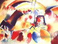 Paysage avec des taches rouges Wassily Kandinsky